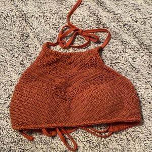 Burnt Orange Bikini Top